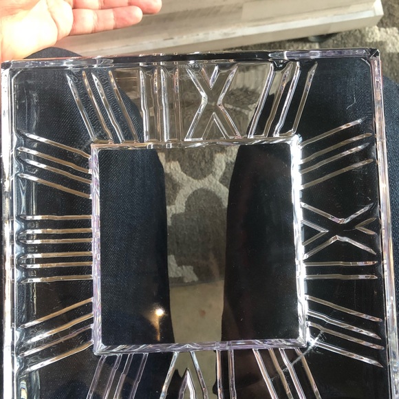 Tiffany And Co Crystal Roman Numeral Tray - Picture 5 of 6